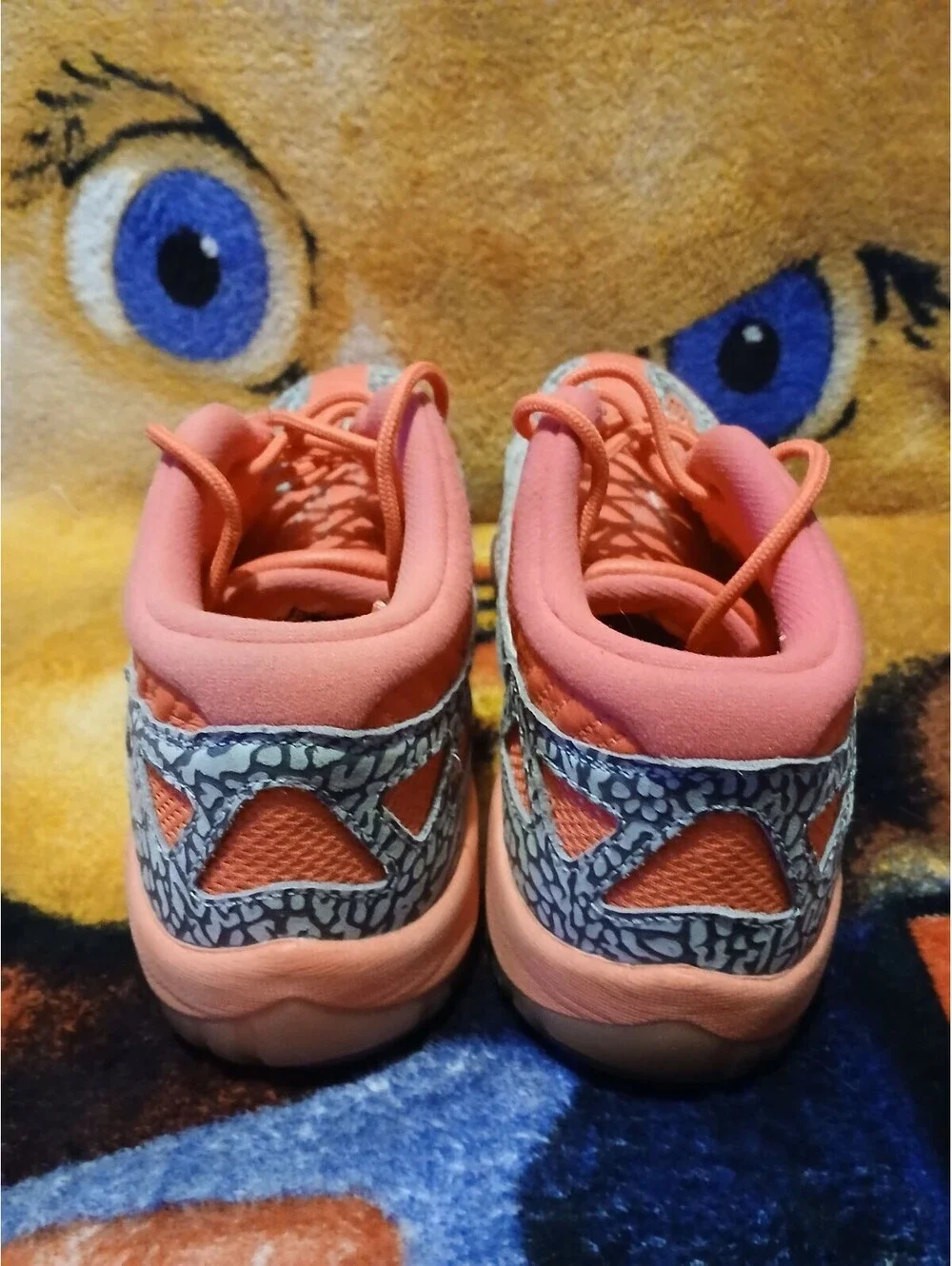 Jordan 11 Retro Low IE Orange Elephant Print Sneakers US 10.5